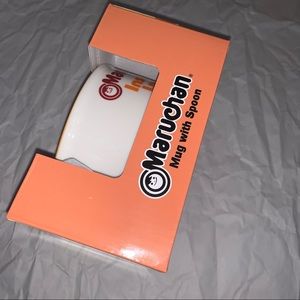 Maruchan instant ramen bowl with spoon